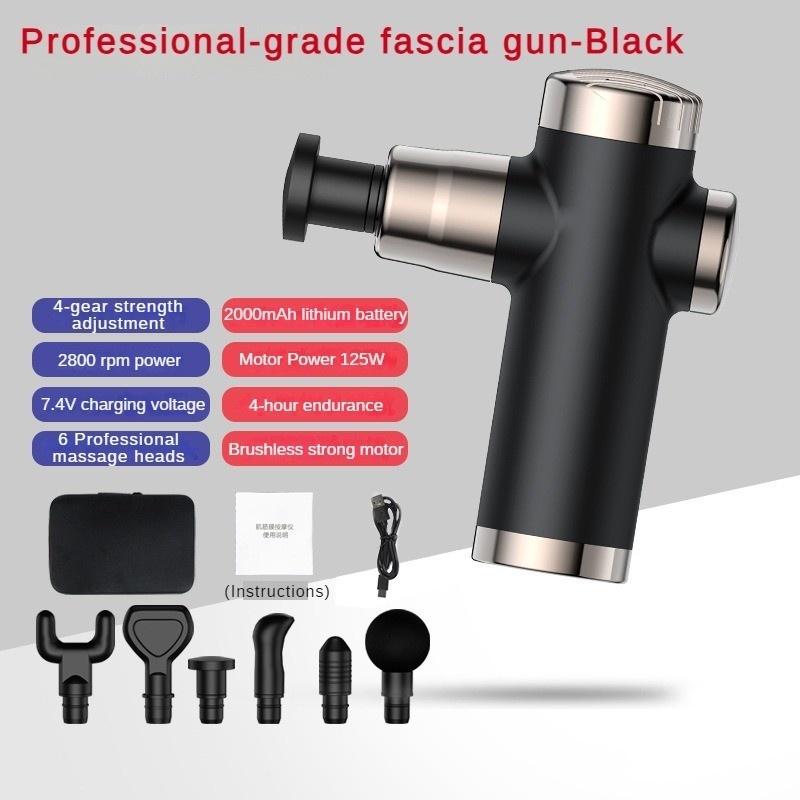 Mini Brushless Motor Multi Gear Adjustment Massager Muscle Relaxation Impact Fascial Gun Professional and Efficient Lithium Battery Massage Equipment
