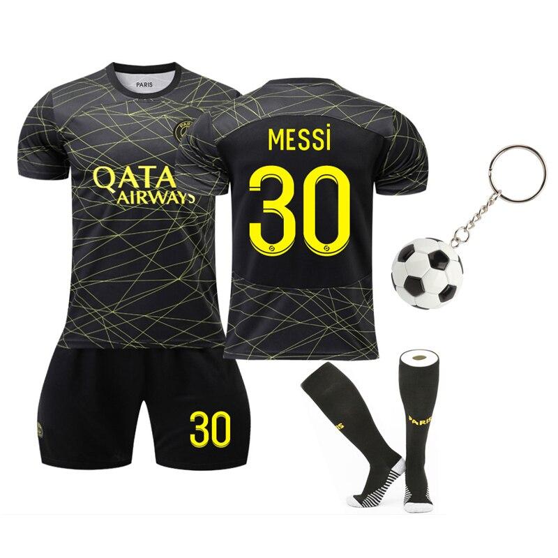 Paris Saint-Germain 2022/2023 Season Messi Away No.3 Football Jersey for Kids