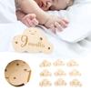 Wooden Baby Cloud Double Growth Month Sign For Birth Year And Month Record Photography Prop In The Dark Table For Parties