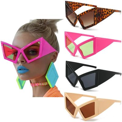 Oversized Cat Eye Sunglasses Adult Retro Punk Big Frame Special Shaped Shades Personalized Beach Sunscreen Fashion Sun Glasses