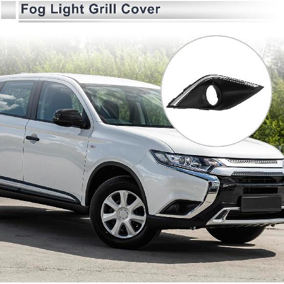 Front Right Fog Light Grill for Mitsubishi Outlander 2016-2019 Front Lower Bumper Fog Light Cover Inserts ABS 1 Pc