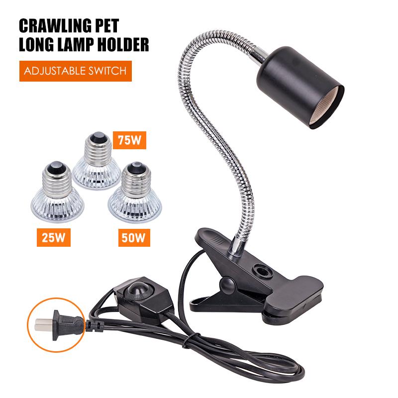 UVA+UVB 3.0 Pet Reptile Lamp Set Turtle Heating Lamp Holder Mini Pet Heat Bulb Amphibians Lizards Temperature Controller Light
