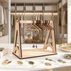 Wooden Jewelry Display Stand Earring Rack, Clothes Drying Rack Design, Decorative Small for Dressing Table Holder Stand, Tabletop Home Vanity