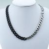 New 316L stainless steel primary colors and black dual Hip hop necklace Jewelry