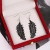 Bohemian High-End Retro Wing Feather Ear Hook Earrings for Women