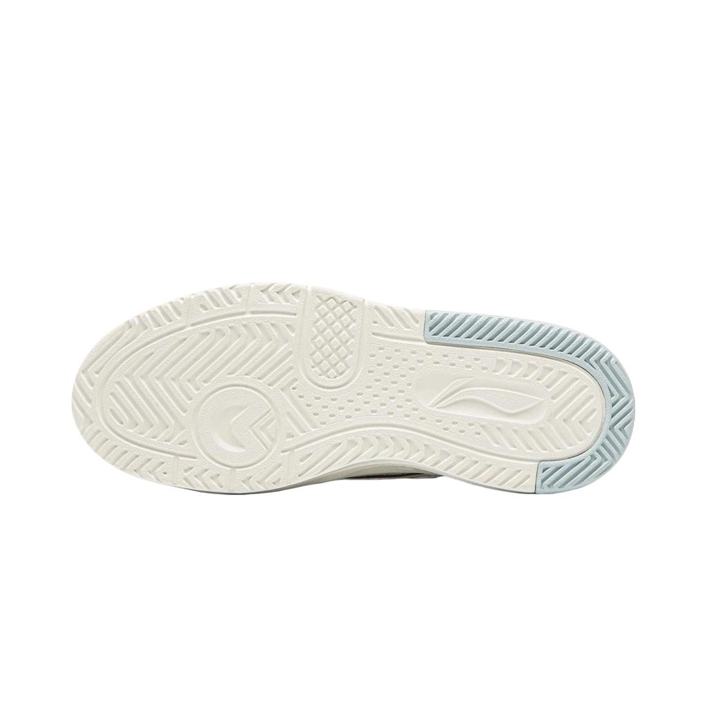 Li Ning Sports Life Collection Skateboard Shoes Women's Low Top Champagne White/Chalk Gray AGCW044-7