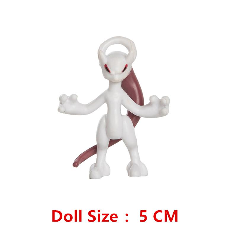 New Pokemon Cartoons Anime Figure Gurados Pikachu Charizard Flareon Mewtwo Pocket Monster Figure Action Model Toys Kids Gifts
