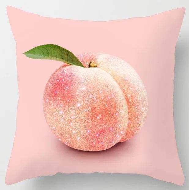 Pink Pattern Pillowcase Office Living Room Home Pillowcase Car Ornaments