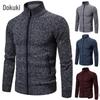 Men's European Thick Knit Long-Sleeve Cardigan Sweater - Casual Outdoor Sports Style