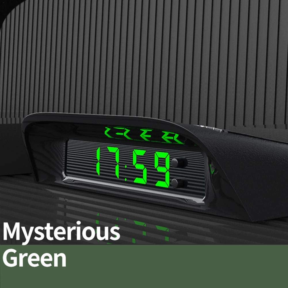 Car Digital Watch, Car Clock, Solar Electronic Watch, 4 In 1 Clock, Time, Date,