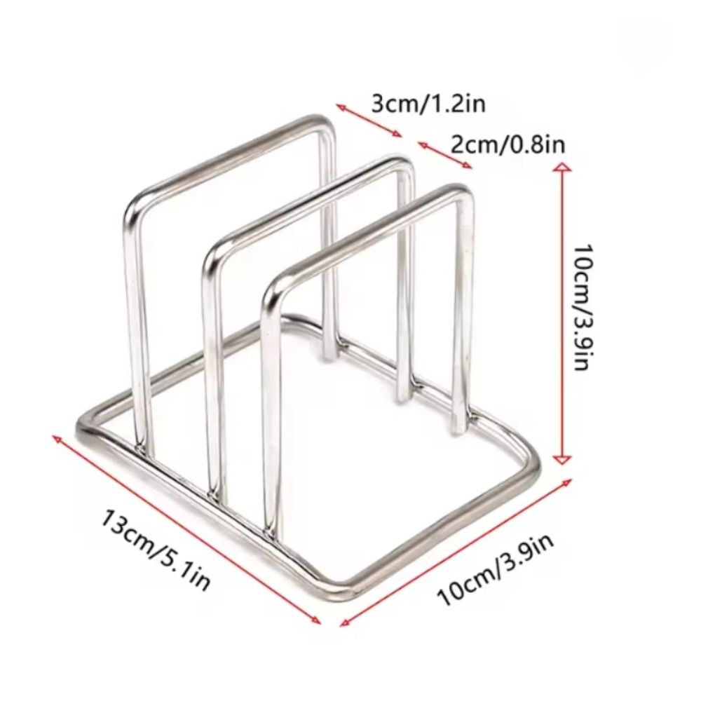Stainless Steel Cutting Board Holder Rustproof Chopping Board Organizer Kitchen Storage Rack