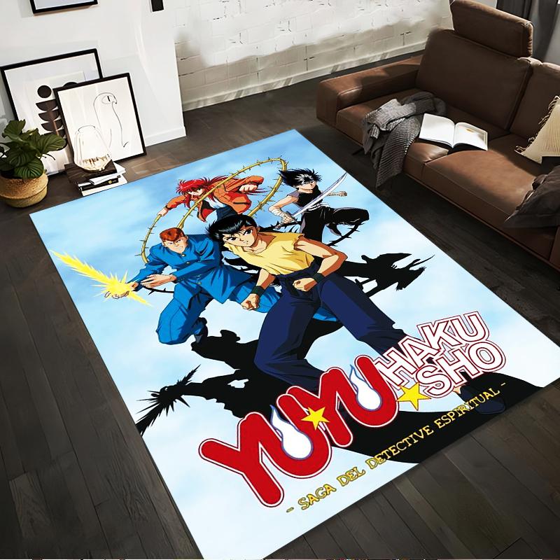 

Yu Yu Hakusho Anime Rug - Spiritual Saga Decorative Carpet Suitable for use as an anti-slip for living room bedroom sofas 40x60cm( 15x23in )
