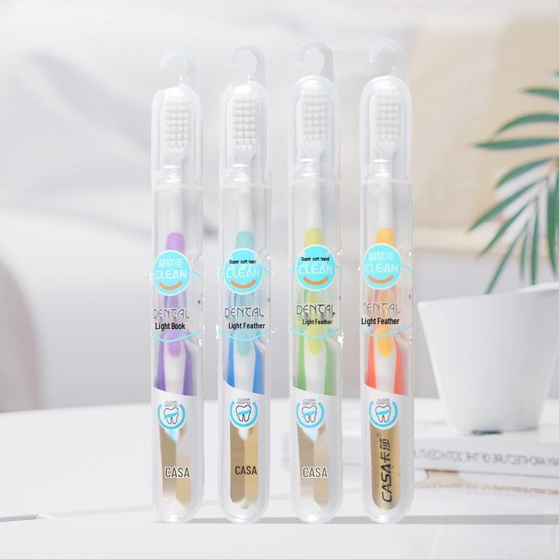 Kasha Advanced Soft Bristle Wide Head Toothbrush with Fine Bristles for Gum Care - Free Shipping