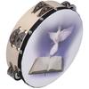 8 Inch Handbell Tambourine Clap Drum Row Jingle Double Layer Percussion InstrumentBible and Pigeon