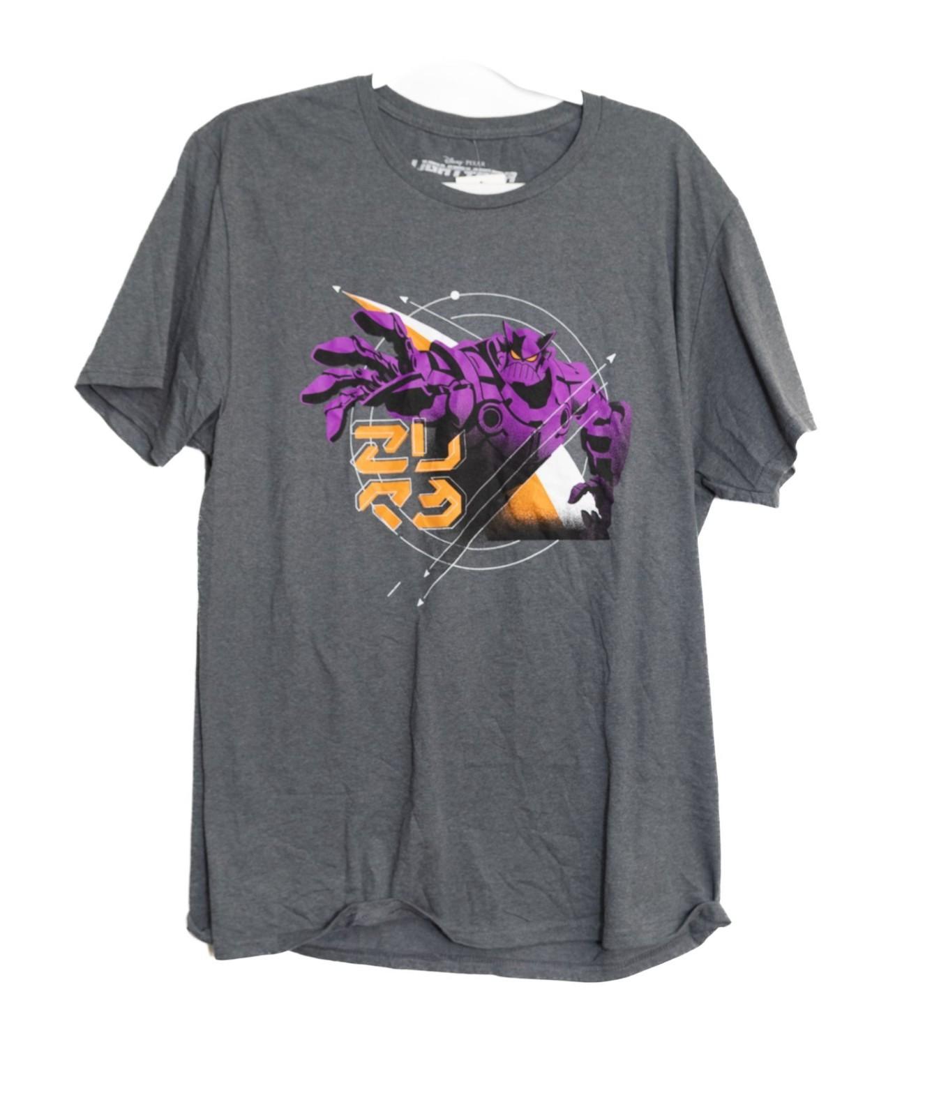 Disney Pixar Lightyear Zurg Graphic Size L Gray T-Shirt Short Sleeve Adult L