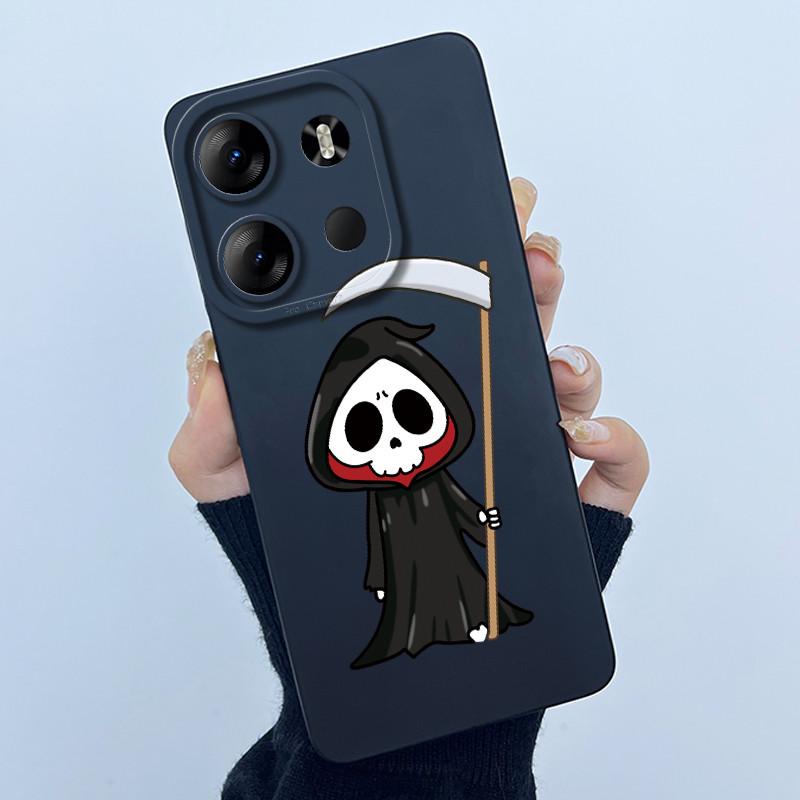 For Tecno Spark Go 2023 Pop 7 Pro BF7 Infinix Smart 7 Plus Smart7 HD Case Lovely Cartoon Cat Liquid Silicone Soft TPU Back Cover