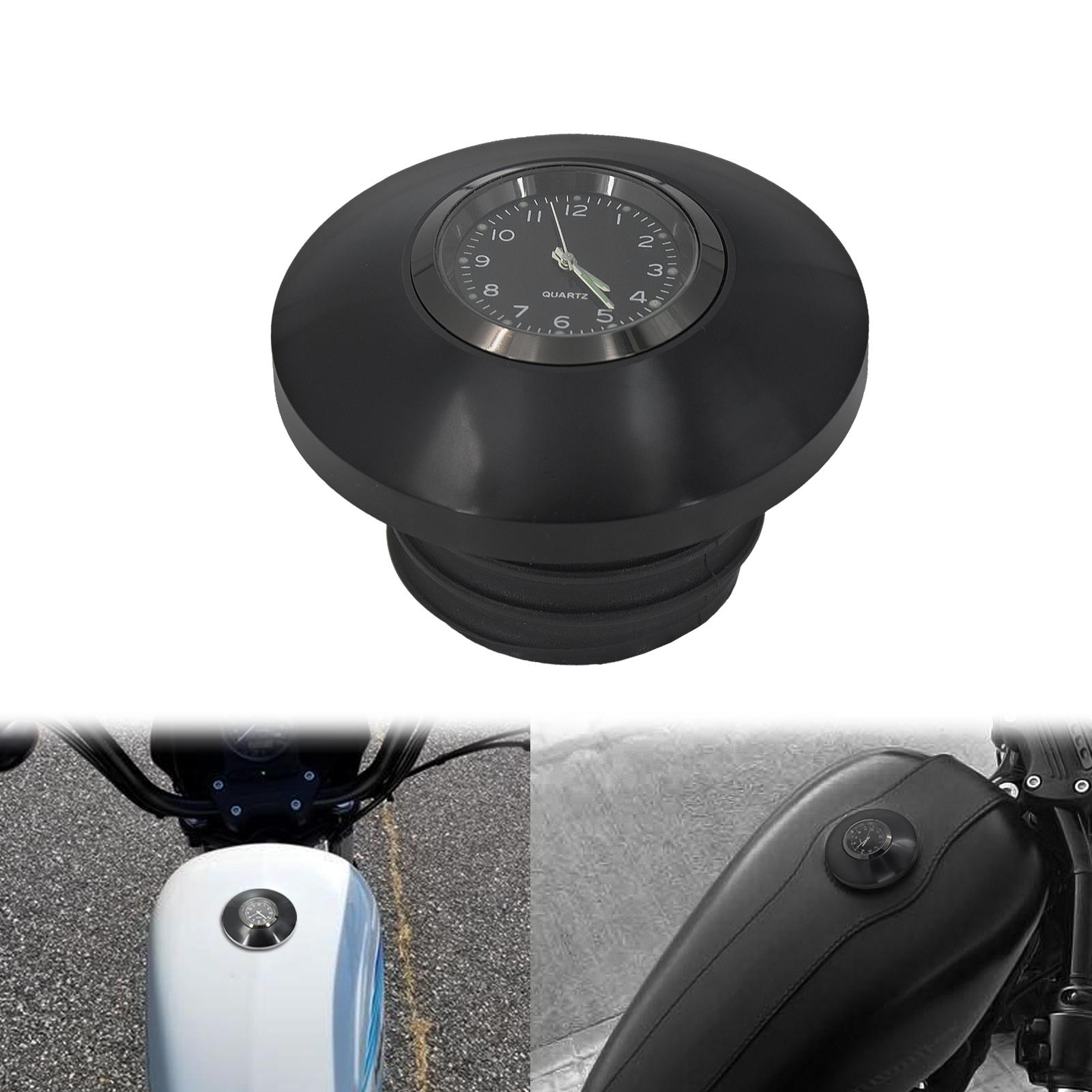 

Мотоциклетный топливный бензобак с ЧПУ, декоративная масляная крышка с часами для Harley Sportster XL1200 883 Dyna Softail Touring FLHR Fuel tank cap C