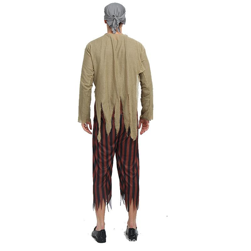 Cosplay Halloween Adult Male Goethe Vampire Clothing Reaper Show Costume Faceless Ghost Pirate Skeleton Male Ghost Clothing