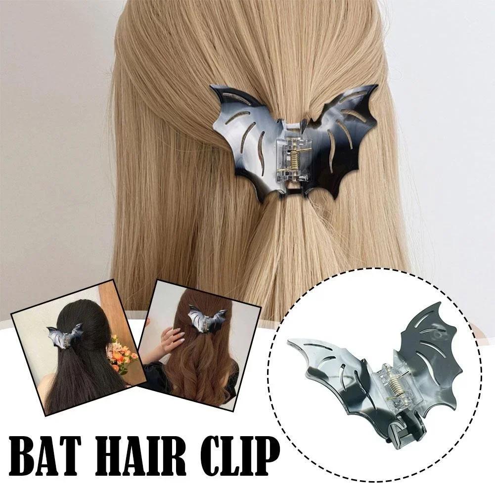 New Halloween Bat Hair Claw Clips for Women Girl Funny Hair Crab Shark Clip Butterfly Hairpin Lady Headdress Hair Accessories