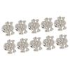 50 Sets Skull Rivets Gothic Style Beautiful Fashionable DIY Rivet Accessories for Making Shoes Belts Silver