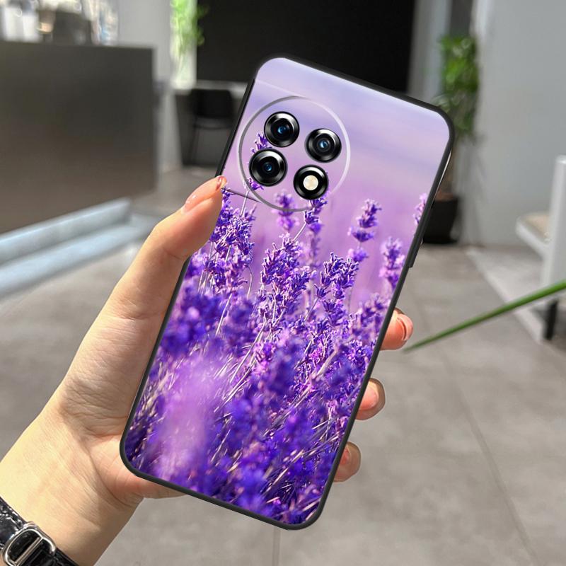 Lavender Purple Flowers Case For OnePlus Nord CE 5 2 3 4 Lite N30 N20 OnePlus 15 13 12 11 9 10 Pro 10T 13R 15R Cover