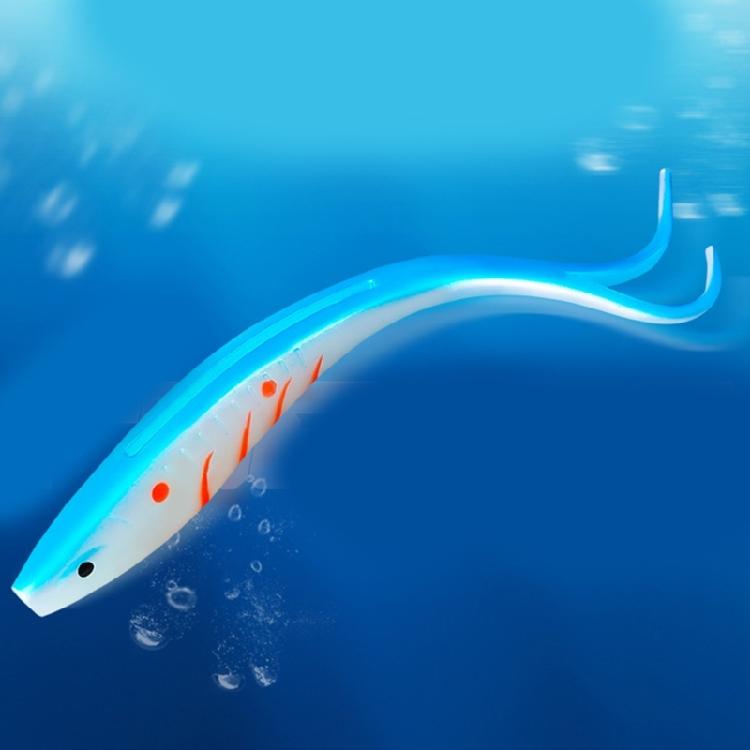 Soft Lure 17.5cm 18g Artificial Swimbait Forked Tail Fishing Lure Elastic Baits Fishing Tackle Accessories