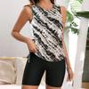 Tankini deux pièces taille haute style européen et américain 2025 - Maillot de bain féminin amincissant