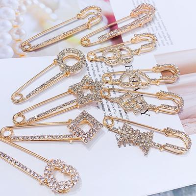 1pc Elegante Broschen Pin Strass Frauen Zubehör Schmuck Kristall Alle Passen Hohe Qualität