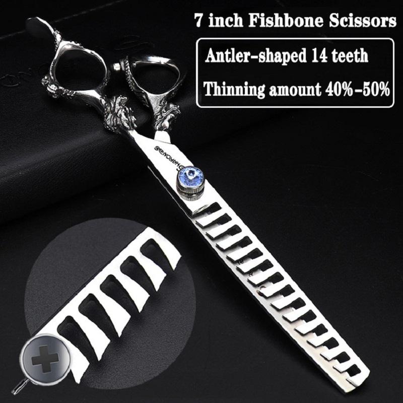 5/6/6.5/7/7.5 Inch Professional Hairdressing Scissors Japan 440C Hairdreser Scissors Barber Shears Set Cutting Thinning Haircut