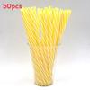 Plastic Rainbow Striped Drinking Straws With Twist Design For Party And Beverage Use