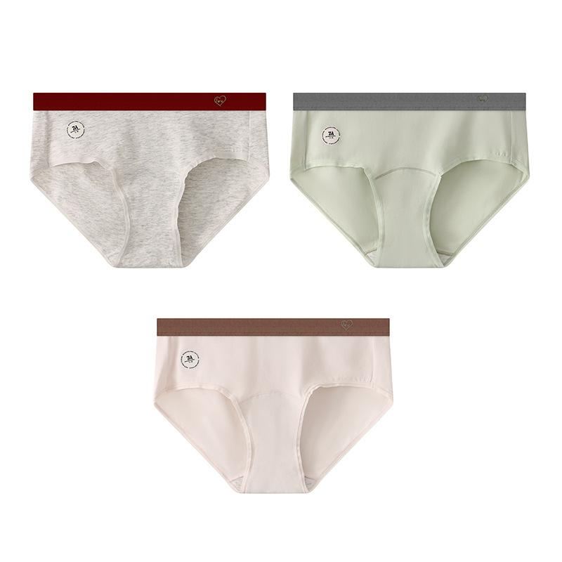 Women's Triangle Underwear Multi Color Mid Waist Slim Women's Breathable Thin Underwear
