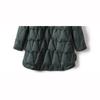 Autumn Winter Women Down Long Jacket Single Breasted Double Sided Puffer Coat