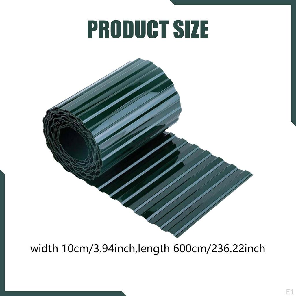 Corrugated Garden Edging Landscape Modern Sturdy Decorative Trim Yard Border for Walkway Path