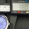 VINTAGE HMT JANATA HAND-WINDING INDIAN MENS ARABIC BLUE DIAL WATCH a440930-4