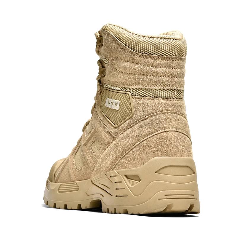 Nouvelles Bottes Tactiques pour Hommes Décontractées Marque Imperméables Grande Taille Sécurité Extérieur Moto Cheville Chaussures de Randonnée Chaussures d'Escalade Militaires