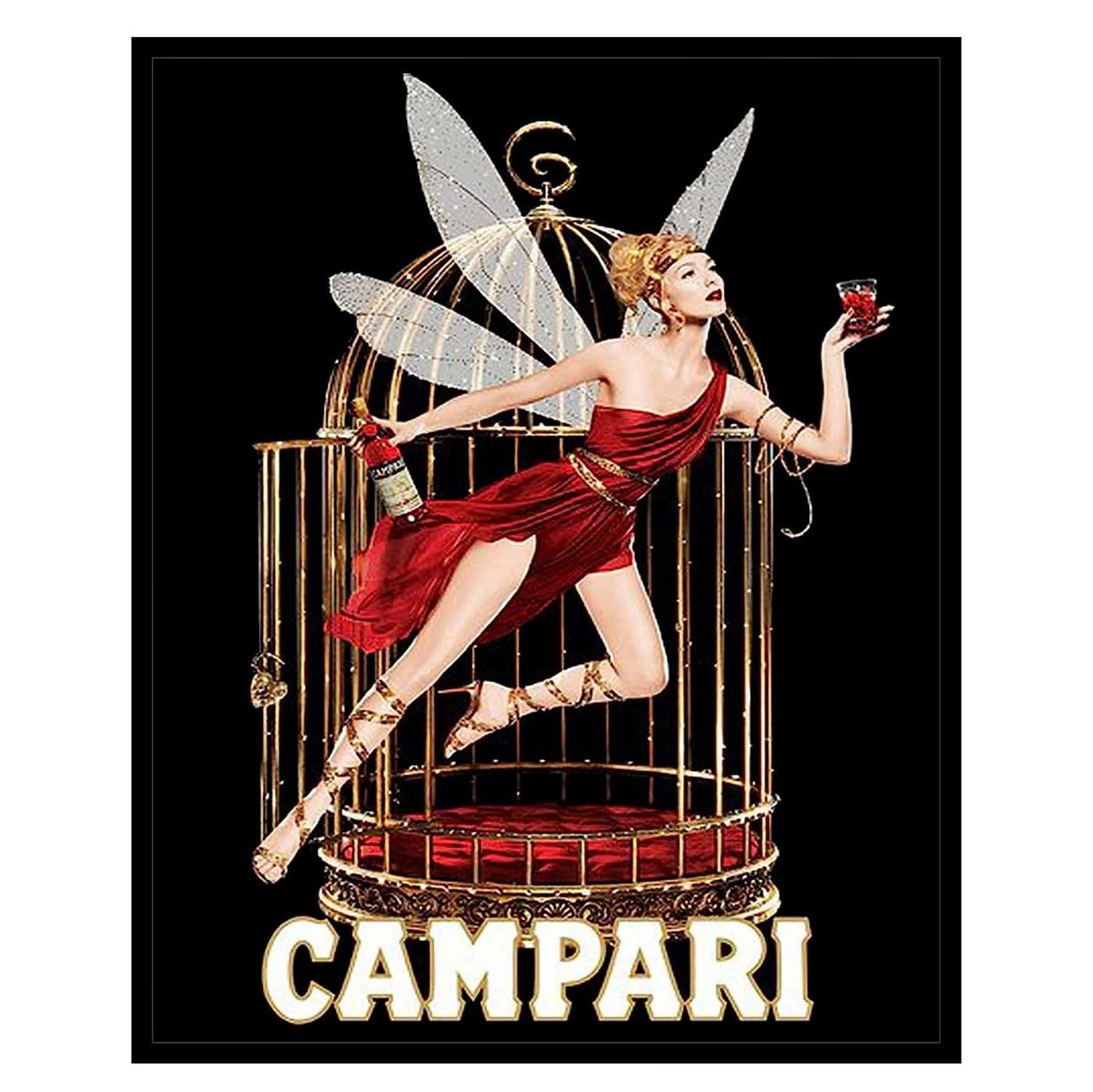 

Металеві таблички Campari, Плакат-декорація стіни Martini, Вінтажне мистецтво, Залізна картина для чоловічої кімнати, Домашнього кафе, Садового клубу, Ба 20x30cm（7.8x11.8inch）