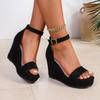 Wedge Sandals for Women Open Toe Summer Slippers Platform Heels 10.5cm High Heel Slides Comfortable Fashion Ladies Footwear