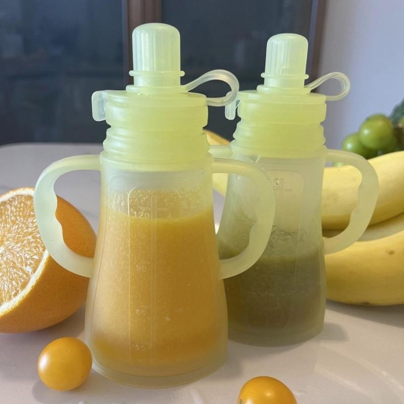 Soft Silicone Squeeze Baby Food Bag Bottle for Easy Feeding and Parental Assistance Infants Toddler Puree Organiser Bag