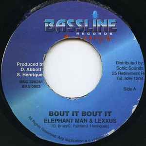 

7-дюймовая пластинка ELEPHANT MAN & LEXXUS / BENZLEY HYP - Bout It Bout It / Pass The Test НЕТ Басовая линия Запись Ямайка Регги, Ска и Даб Б/У