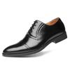 Fashion Nightclub Men's Leather Shoes Black and White Color Blocking Style Fashion Party Outdoor Street or Handsome Groomsman Shoes