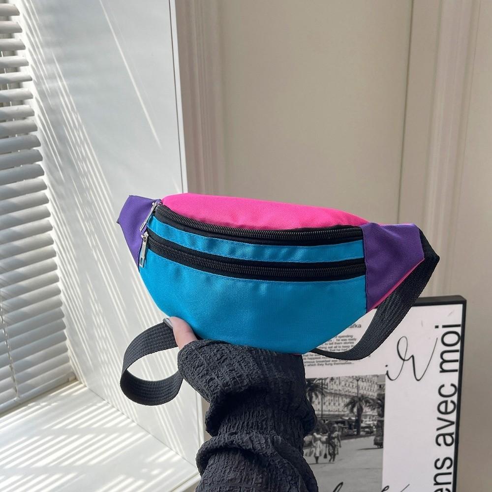 Banana-Shaped Bum Belt Phone Pouch Canvas Material Crossbody Fanny Pack Outdoor Activities