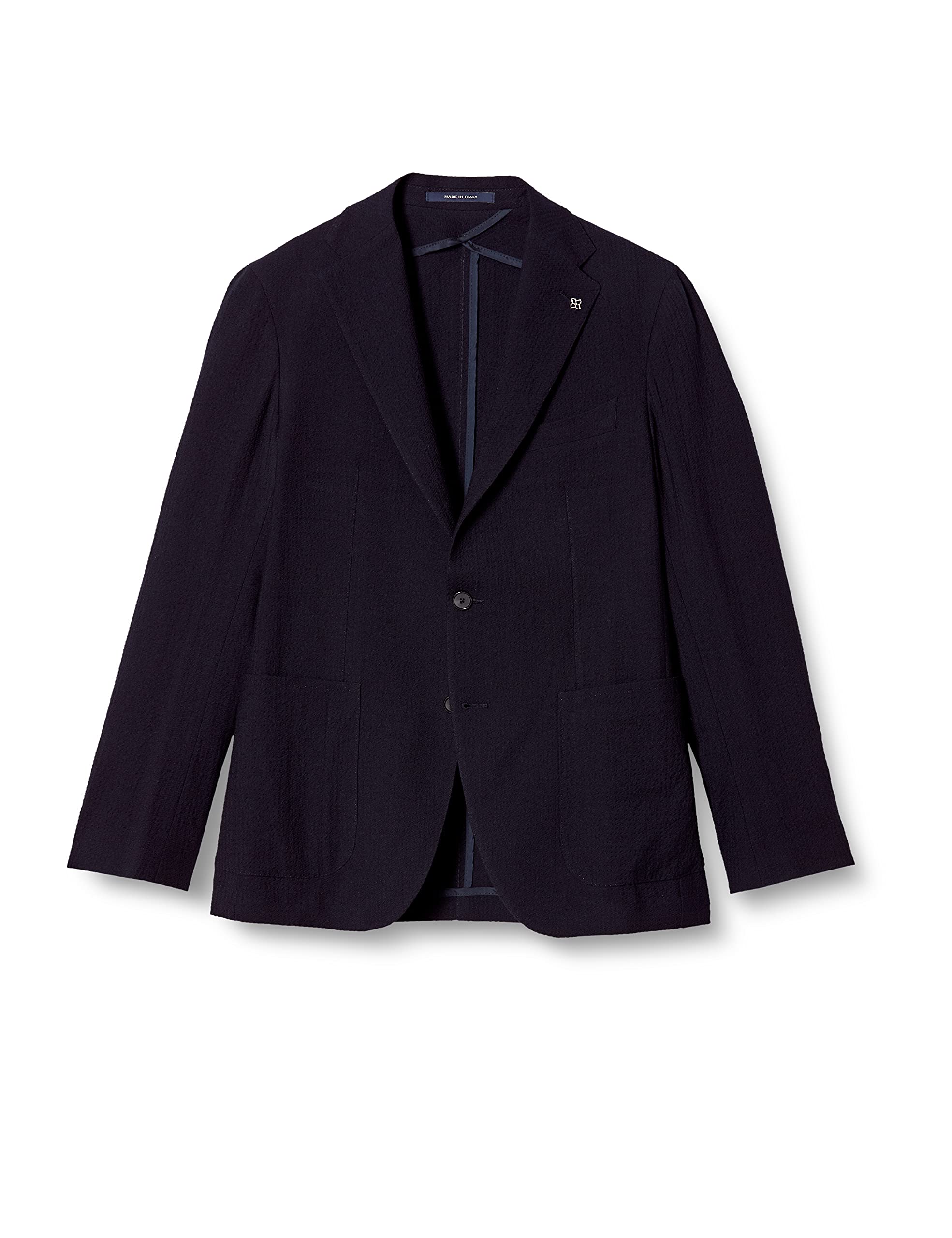 

Піджак чоловічий однобортний Tagliatore Monte Carlo приталений, розмір ЄС 46 до японського розміру, темно-синій, (еквівалент S)