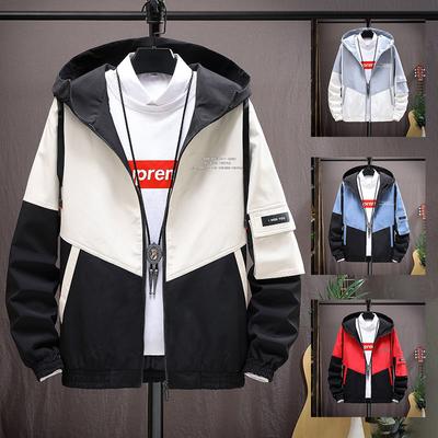 Spring Autumn Fashion Trend Hooded Jacket Men's Casual Relaxed Comfortable Breathable High Quality Coat