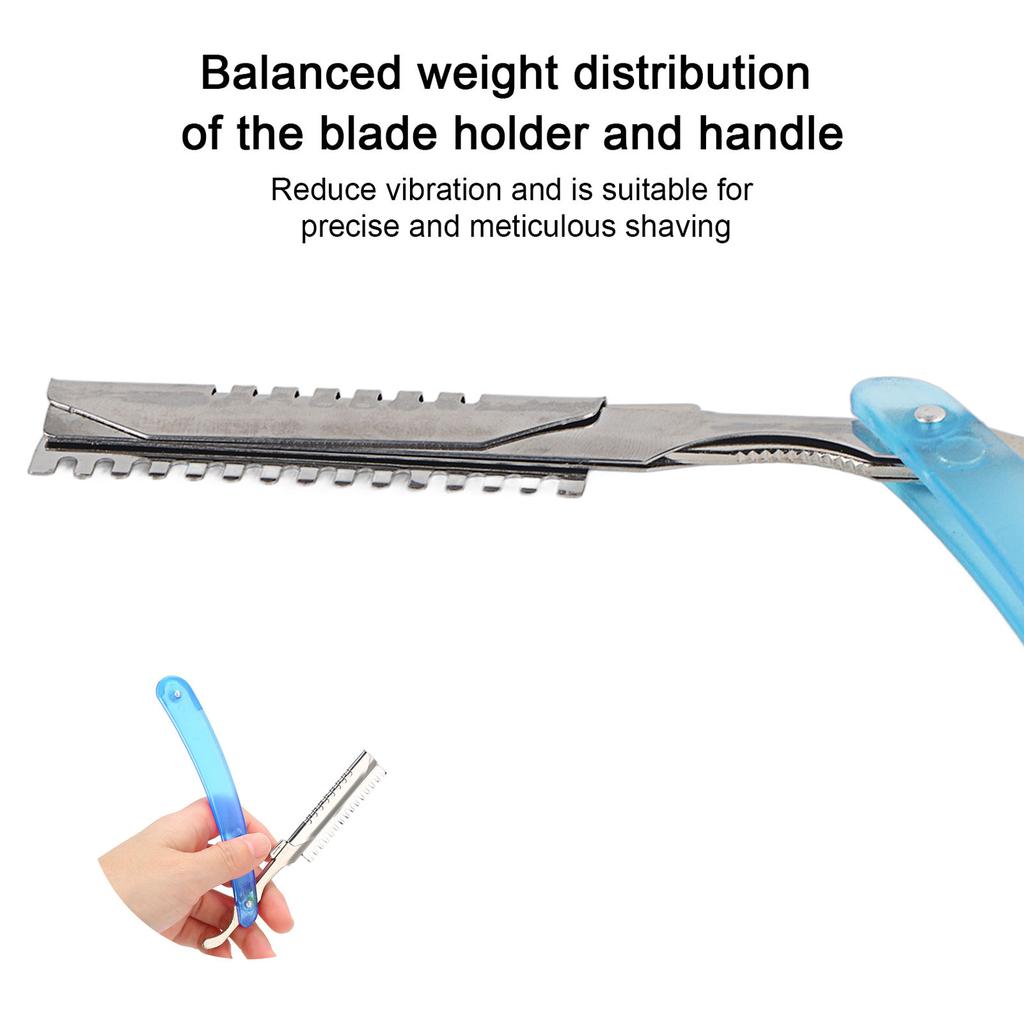 Straight Edge Shaving Blade Holder Salon Folding Manual Shaving Blade Holder Rack
