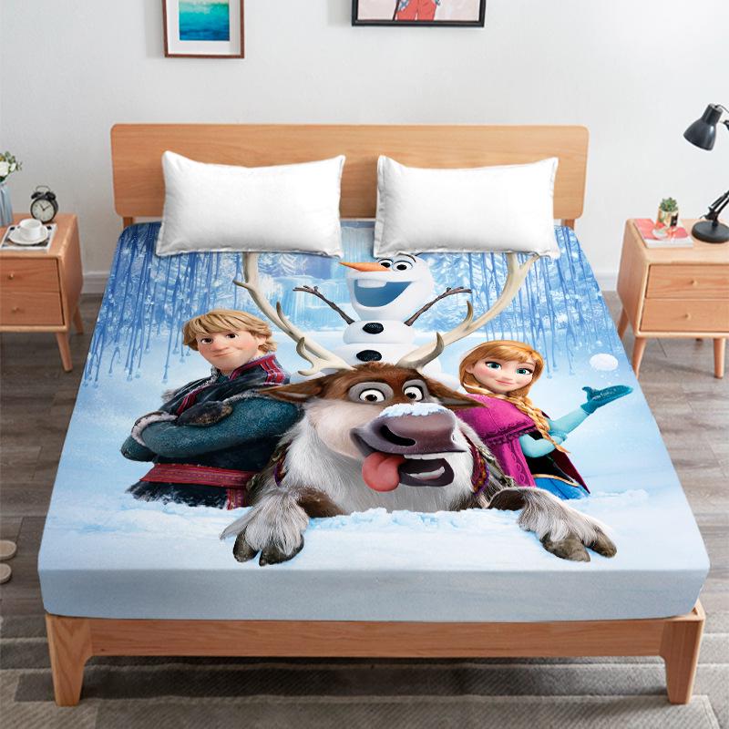 Elsa Princess Children's Bed Cover for Student Dorm Mattress