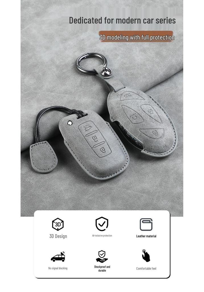 Hyundai Key Case for Elantra, Tucson, Ix25, Ix35 - Sheepskin Cover