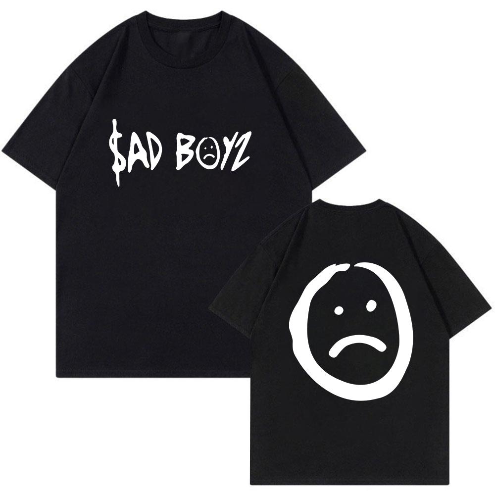 

Junior H Sad Boyz Tshirt 2023 World Tour Merch Crewneck Short Sleeve Streetwear Unisex Women Tee Hip Hop Clothes 4XL
