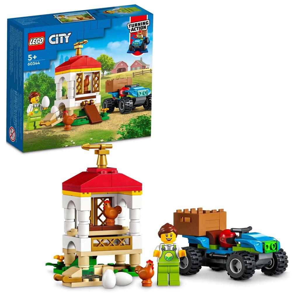 LEGO City Chicken Coop 60344, Toy, Building Blocks, Gift, Animals, Boys and Girls, Ages 5 and Up
