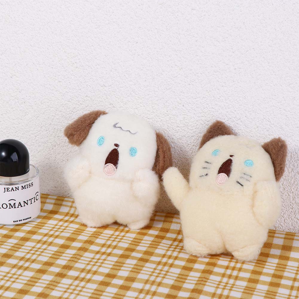 Shouting Cat Shouting Rabbit Bag Decoration Plush Pendant Keychain Stuff Plush Toy Backpack Charms