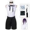 Costume Cosplay Anime Chainsaw Man Reze Cosplay Uniform Set Necklace Wig Halloween Carnival Party Dress Girl